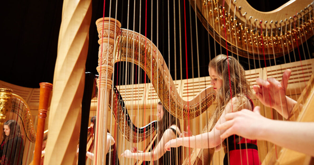 Music Harp Royal Welsh College of Music & Drama